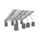 PV Solar Panel Roof Mounting Systems Concrete Base Anodized HDG Surface Treatment