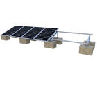 PV Solar Panel Roof Mounting Systems Concrete Base Anodized HDG Surface Treatment