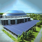 Flexible Galvanized Steel 20kw Solar Carport Structures