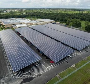 Un buon prezzo. Sistema di appoggio regolabile impermeabile solare del pannello di PV del metallo della struttura di montaggio del doppio di fila dell'automobile Carport solare di parcheggio SS304 in linea