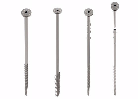 Un buon prezzo. La vite elicoidale dell'installazione veloce accatasta l'argento per alta efficienza della pianta a energia solare in linea