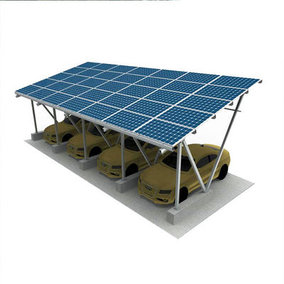 Un buon prezzo. Il Carport galvanizzato del parcheggio di energia solare del metallo struttura 5deg-15deg in linea