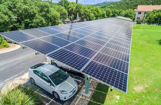 Un buon prezzo. Sostegni solari del Carport del Carport di alluminio impermeabile del parcheggio in linea