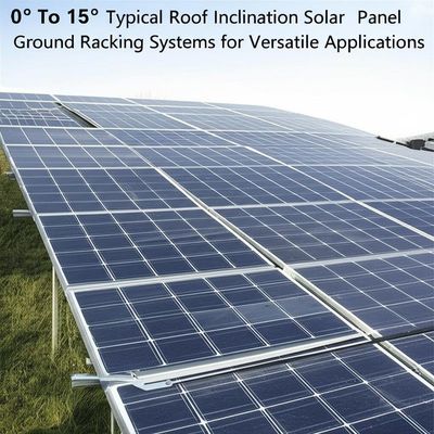 Un buon prezzo. 0° To 15° Typical Roof Inclination Solar Panel Ground Racking Systems for Versatile Applications in linea