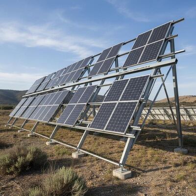 Un buon prezzo. Orientazione del modulo di paesaggio o ritratto sistemi di montaggio a terra del pannello solare con spazio libero fino a 1,2 m e spazio libero di altezza da 8 a 15 piedi tipico in linea