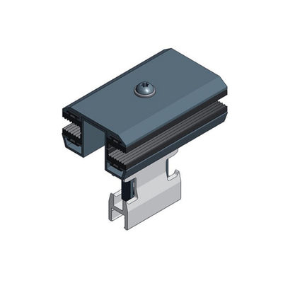 Un buon prezzo. 35/40/45/50mm Aluminum 6063-T5 Metal Roof Solar Panel Clamps For Frameless PV Module Mounting Structures in linea