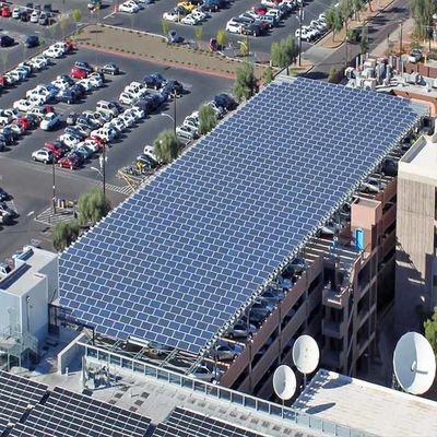 Un buon prezzo. 1.4KN/M2 Max. Snow Load Stainless steel SS304 Hot Galvanized Steel Solar PV Carport in linea