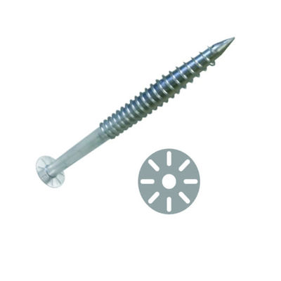 Un buon prezzo. Q235 Galvanized Steel 76mm Helical Earth Anchor Ground Screw Piles in linea