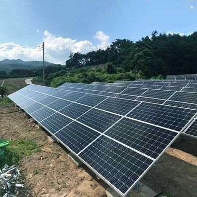 Un buon prezzo. A terra galvanizzato metallo delle strutture di montaggio di PV della base montato in linea