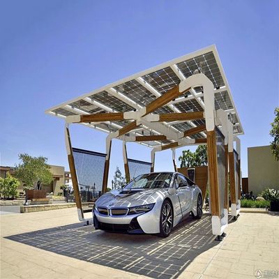 Un buon prezzo. 10-60° Galvanized Steel PV Solar Carport Mounting Systems in linea