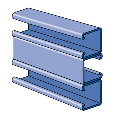 Q235B Q345B ha galvanizzato il Manica d'acciaio di C per i sistemi di PV