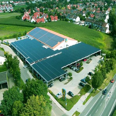 Un buon prezzo. Sistemi solari d'acciaio versatili del Carport di Q235B Q345B HDG in linea