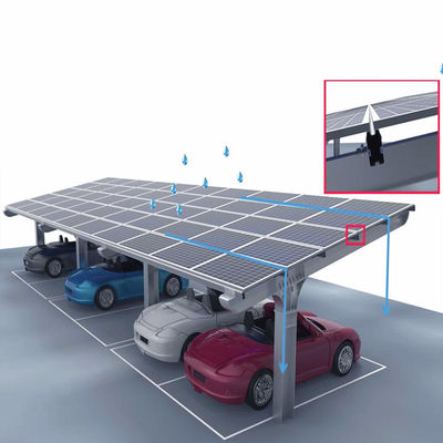 Un buon prezzo. Sistema di montaggio al suolo galvanizzato impermeabile per la tettoia solare dell'automobile in linea
