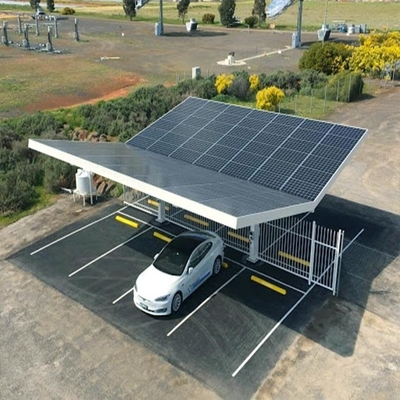 Un buon prezzo. Sistemi solari del Carport di griglia inserita/disinserita con il sistema di montaggio solare del sostegno solare dello strato del tetto del metallo in linea