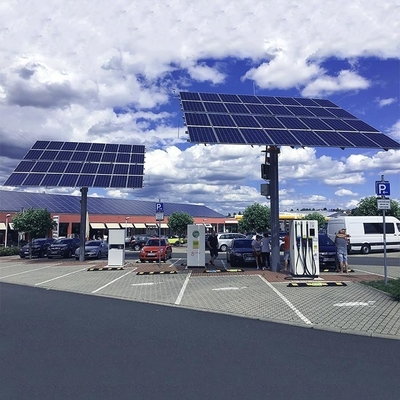 Un buon prezzo. 5deg - 15deg Installazione strutture per posto auto coperto solare in alluminio struttura solare staffa solare in linea