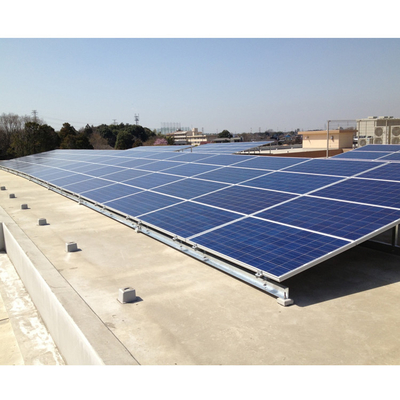 Un buon prezzo. Sostegno solare galvanizzato anodizzato di PV del montaggio del pannello solare 1MW dei sistemi del montaggio a terra di messa a terra in linea