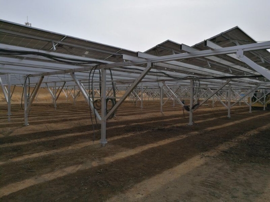 Un buon prezzo. 10 - 60deg sostegno solare dei sistemi montato terra di alluminio dell'installazione 6005-T5 PV in linea
